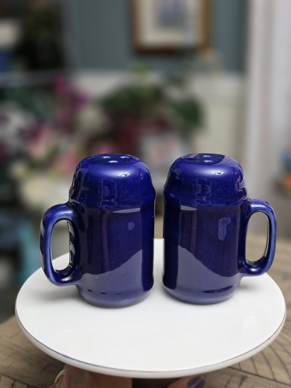Cobolt Blue Salt And Pepper Shakers